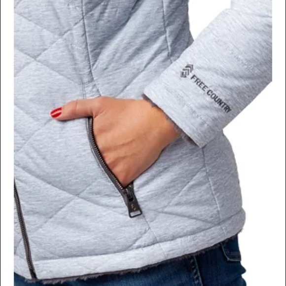 Free Country Grey/White Reversible Jacket - Picture 4 of 9